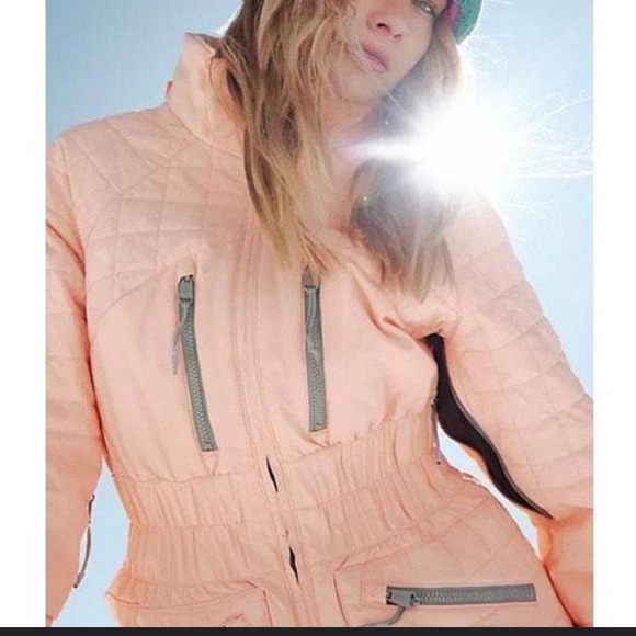 Free People Movement NWT All Prepped Winterwelon Ski Jacket Medium Pockets Hood - Picture 15 of 15